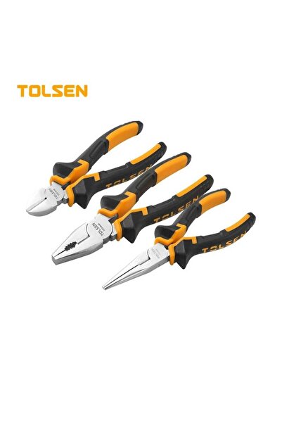 TOLSEN مجموعة أدوات مكونة من 3 قطع من الكماشة - كماشة متعددة الاستخدامات + كم...