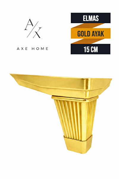 anonim Elmas Altın Ayak 15cm Gold Mobilya Koltuk Baza Masa Dolap Ayağı Ayakları