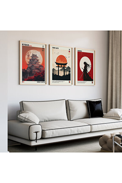 Artiera Σετ ζωγραφικής 3 τεμαχίων με ξύλινο πλαίσιο από το Κάστρο Χιμέτζι Tor...