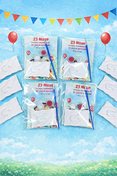 obelleatelier 10’lu Bayrak Boyama Seti – Figür + Boya ve Fırça Dahil – Toplu ...