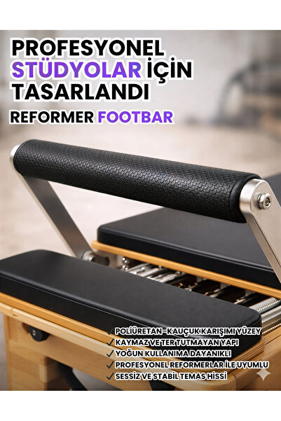 RN Tower Combo Cadillac Reformer Tasarlanmış Footbar Borusu Kauçuk