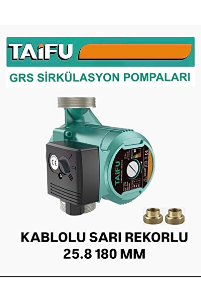Taifu GRS25-8 180mm kablolu sarı rekorlu sirkulasyon pompası