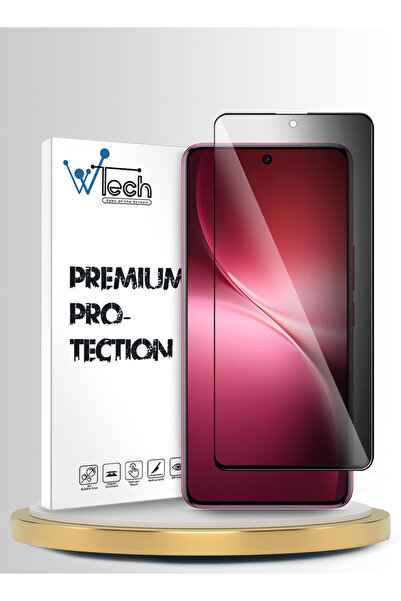 Wtech vivo V60 Lite 4G/5G 2025 Premium E2E Series Privacy Full Cover Tempered...