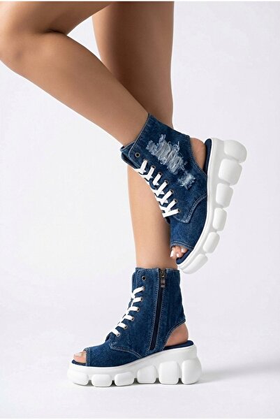 pangolix Kadın Kot Sandalet