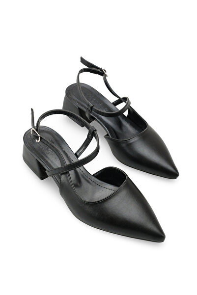 Riccon Pantofi de damă cu vârf ascuțit și spate deschis pantofi cu toc 001212...