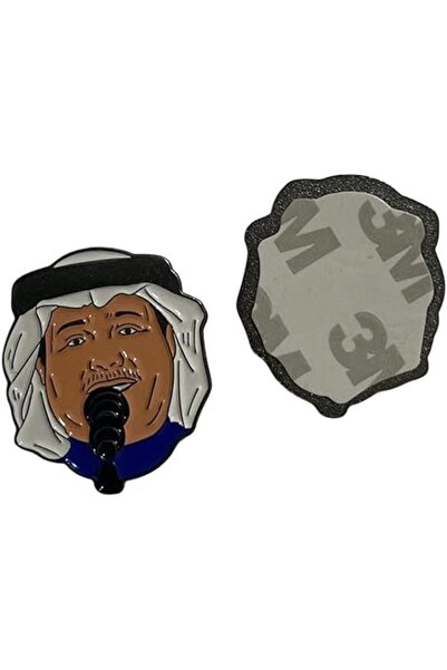 golden pineapple ملصق معدني للهاتف المحمول من محمد عبدو، قطعتان