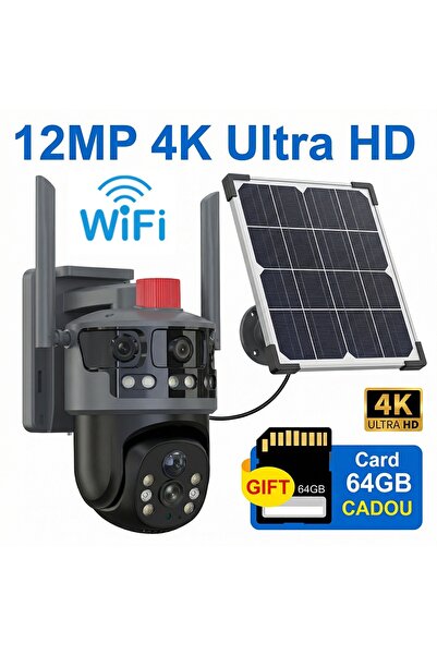 OEM V380 PRO Solar Panel Surveillance Camera, 4G Connectivity, Rotating PTZ, ...