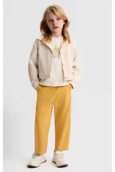 nk kids Limi̇ Girl's Soft, Flexible, Structured Summer Jacket with Embossed Back Detail