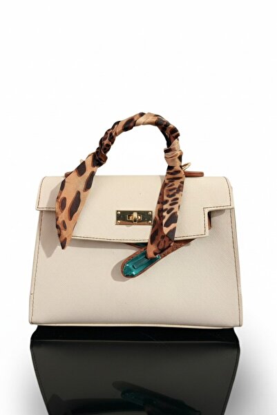 VELLABAGS Nep Milano Cream Women's Handbag – Stylish Classic Design with Gold...