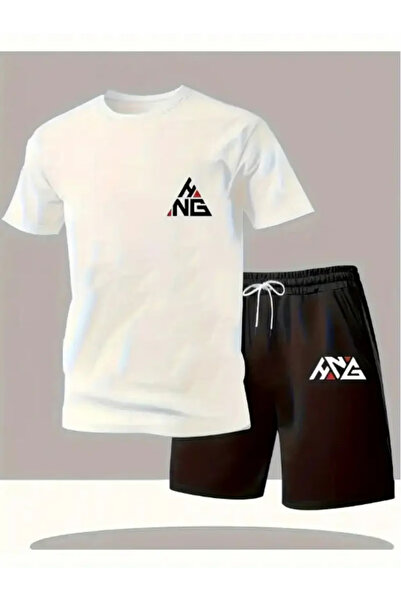 ibibik moda Special Printed Oversize Tshirt Shorts Set