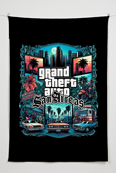 Charmbi GTA San Andreas 2 – Υψηλής ποιότητας ύφασμα με θέμα χαρακτήρες ταινιώ...