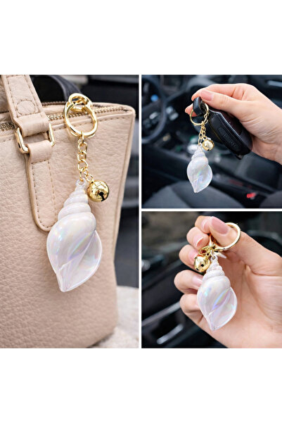 Erzi Σχέδιο Sea Shell Μπρελόκ – Ιριδίζον χρώμα Ç Τσάντα και αξεσουάρ κλειδιού...