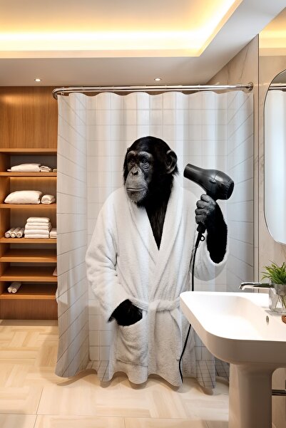 EVPANYA Bathroom Curtain, Prep Time Patterned Shower Curtain, Bathtub Curtain...