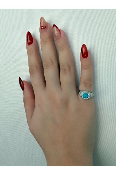 Store Diva Charm Turquoise Stylish Women's Knuckle and Pinky Ring