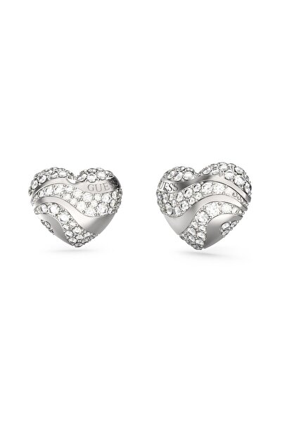 Guess 13mm Heart Waves Studs