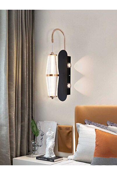 best power Luxury 7144-W LED Wall Lamp with Gold Finish and Unique Textured S...