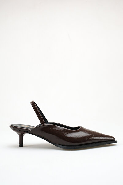 SEEM Audrey Strappy Smeđe Cipele sa Špicastim Vrhom Kitten Cipele sa štiklom