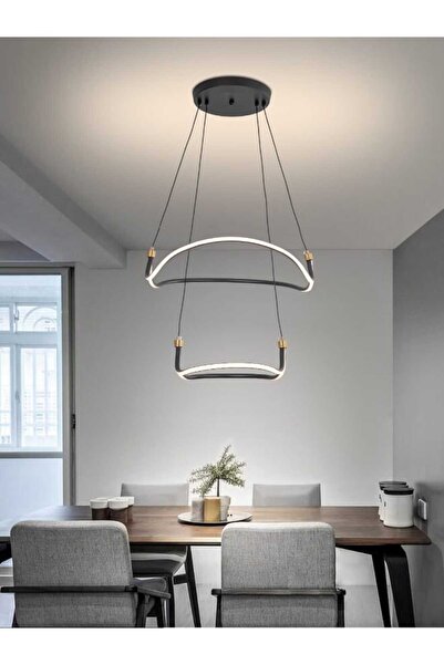 best power Modern LED 6556 Dimmable Chandelier with 3 Adjustable Brightness L...