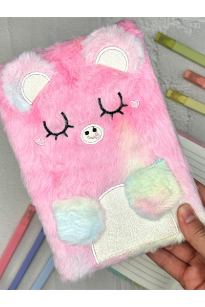 ZeCo Collection Plush Cat Patterned Daily / Souvenir Notebook