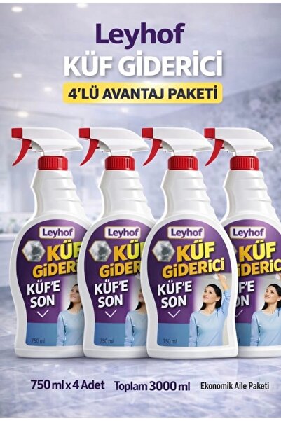4'lü Küf Giderici Beyazlatıcı 750 ml