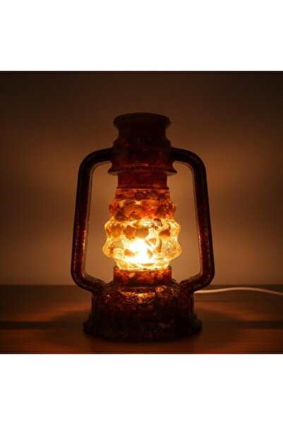 unbranded فانوس كهرماني طبيعي مصنوع يدويًا – مصباح كهرماني أصلي للزينة، قطعة ...