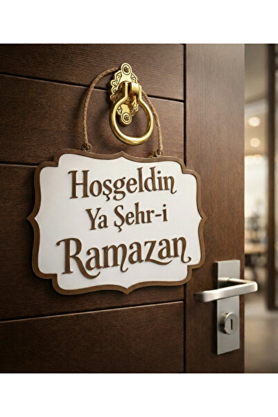 Nicomedia Hoşgeldin Ya Şehr-i Ramazan – Dekoratif Plastik Kapı Süsü 3D