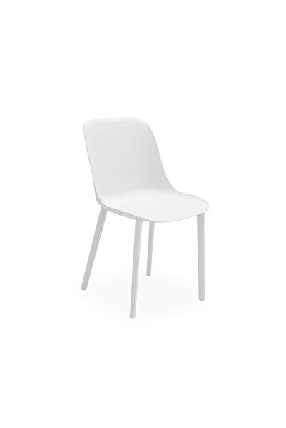 Tilia Shell-P Polipropilen Sandalye Süt Beyaz - Bahçe, Balkon, Dış Mekan, Kaf...