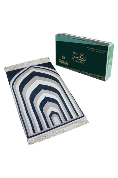 SUNDUS Royal Turkish Prayer Mat with 3-Layer Memory Foam – Luxury Islamic Pra...