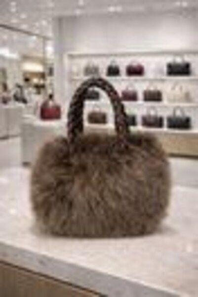 NEW Fecialy Women Furry Handbag Winter Fluffy Tote Bags Fuzzy Crossbody Shoul...