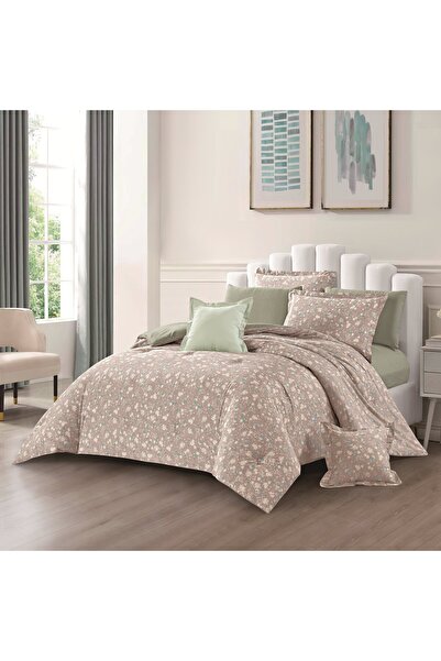Levore Cotton 4-piece bedspread set, 100% soft cotton, floral pattern, double...