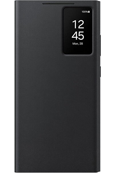 Geneic Samsung Galaxy S24 Ultra Smart View Wallet Case, Black