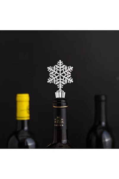 LWP Shop Srebrni čep za bocu u obliku pahulje