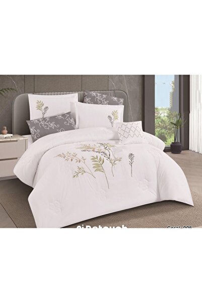 alzawia Luxury 7-piece summer floral double bed set