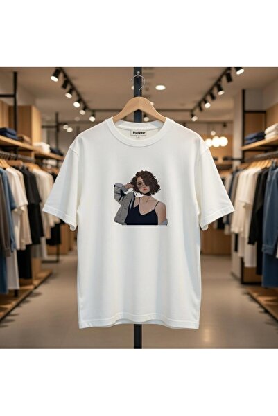 playwear Μπλουζάκι με λουράκι και στάμπα για κορίτσια, με λεπτομέρειες, overs...
