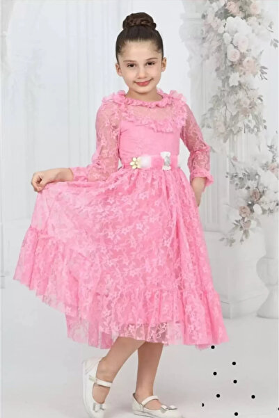 diamondstar Kız Çocuk Parti Kıyafeti Dogum Günü ve Gösteri Kostümü Elbisesi 6...