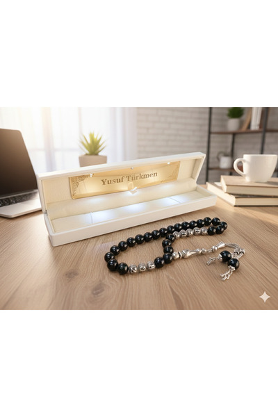 kral hediyelik Erzurum Oltu taşi isme özel isimli gümüş ve harfli işiklı yazı...