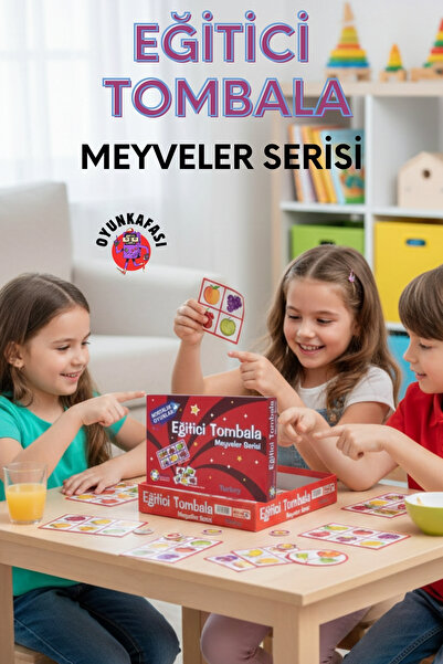 OYUNKAFASI EĞİTİCİ TOMBALA MEYVELER SERİSİ- OKUL ÖNCESİ EĞİTİM