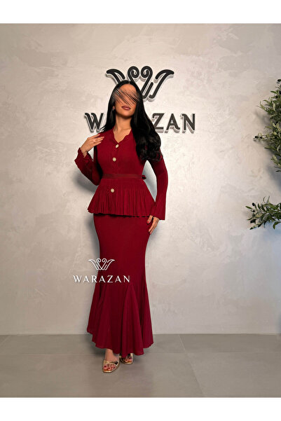 Warazan فستان ماسك بحزام من الخصر - فري سايز