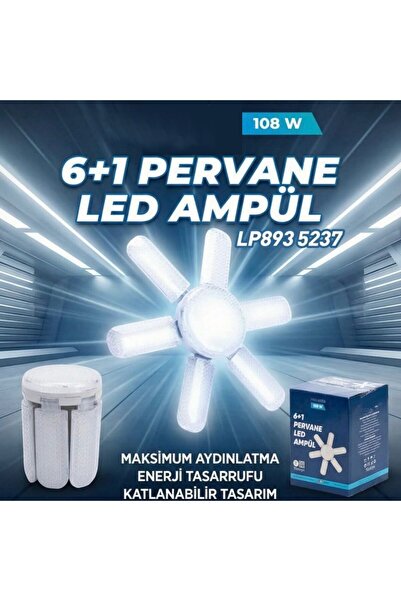 Neler Geldi Neler 7 Led Pervane Led Ampül 105w 9720 Lümen Süper Güçlü E27 Lam...
