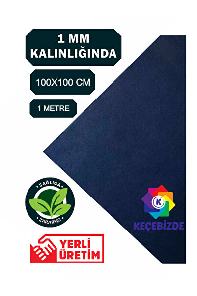 KeçeBizde KEÇE 1 MM KALINLIĞINDA 1 METRE LACİVERT