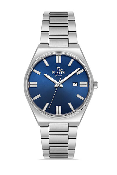 Platin Pierre ساعة يد رجالية HDS-PL-1228GA-A3 بسوار فولاذي مع تقويم