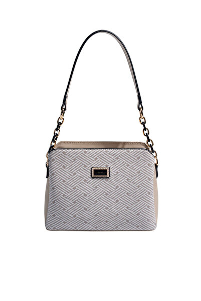 Silver Polo Silver & Polo SP937 Γυναικείο Τσάντα ώμου Πλεκτό Μπεζ-Άμμος