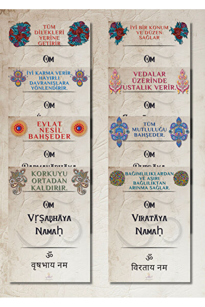 Yoga Hareketleri Mantra Serisi 50 Kartlık 1. Seri
