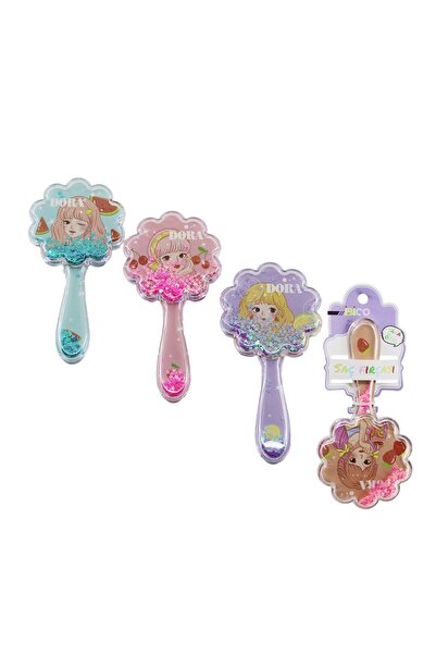 Greathings IBICO İ15-048 (MODEL FLORAL ȘI MÂNER TRANSPARENT DIN MICA) PERIE D...