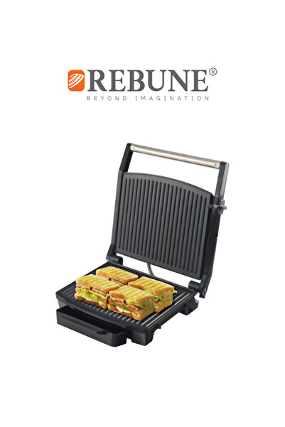 rebune Contact Grill Ribbon RE-5-097 Electric Grill – 2000 Watts | Full Therm...