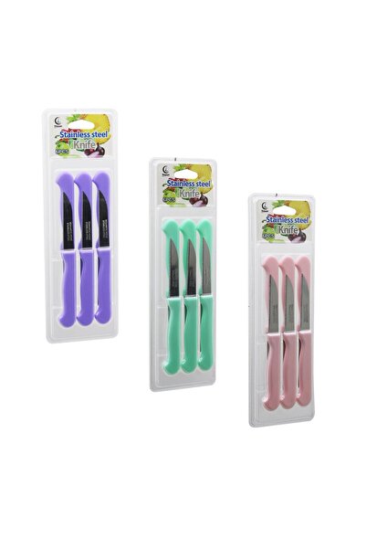 Greathings NAYUAN NOŽ OD NEHRĐAJUĆEG ČELIKA (6 KOMADA) NOŽ ZA VOĆE (ŠARENA PL...