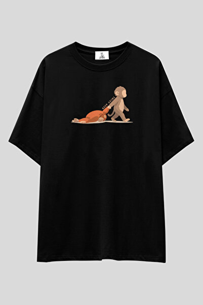 UmbraWear Tricou supradimensionat Monkey Punch și Pluș |   Tricou unisex, 100...