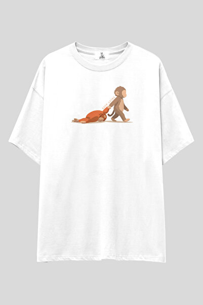 UmbraWear Tricou supradimensionat Monkey Punch și Pluș |   Tricou unisex, 100...
