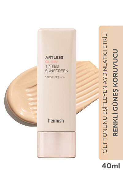 Heimish Aydınlık Etki Ton Eşitleyici Renkli Güneş Kremi Artless Glow Tinted S...
