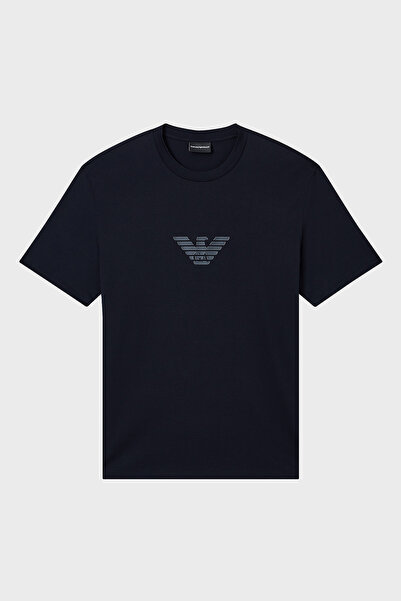 Emporio Armani Logo 100% Cotton Regular Fit Crew Neck T-Shirt Men's t Shirt E...